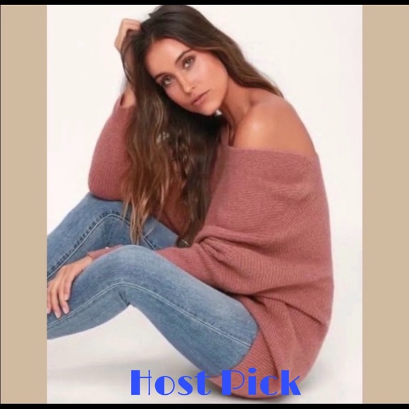 thread_pm Sweaters - JESSIE Oversized Dusty Pink Sweater!